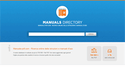 Desktop Screenshot of manuale-pdf.com