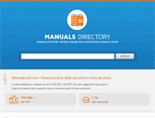 Tablet Screenshot of manuale-pdf.com